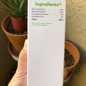 INGREDIENTS Plant Water Mist (face misting spray)
